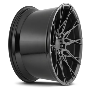 Jantes de voiture de course forgées en alliage d'aluminium 5x120 à rayons personnalisés, finition brillante pour usage après-vente, compatibles 5x114.3 et 5x120 - Product Image 1