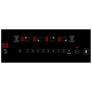 Table de cuisson à <span class=keywords><strong>induction</strong></span> <span class=keywords><strong>blanche</strong></span> 230V 6800W 60cm à conduction intégrée Cocina Electrica avec cuisinière à <span class=keywords><strong>induction</strong></span> à zone flexible - Product Image 2
