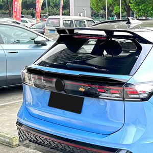 Volkswagen Tiguan MK3 2024+ Rear <b>Wing</b> Mid <b>Wing</b> Spoiler Piano <b>Black</b> Carbon Fiber Texture ABS Trunk <b>Wing</b> Shaped - Product Image 2