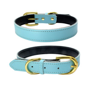 Productos para mascotas al por mayor personalizados, <span class=keywords><strong>collar</strong></span> para mascotas, correa, <span class=keywords><strong>collar</strong></span> de cuero liso para perros - Product Image 5
