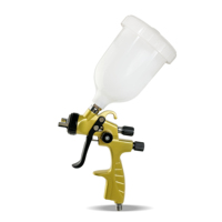 Pistolet de peinture automobile L200 avancé avec gobelet en plastique durable, pulvérisateur HVLP à alimentation par gravité pour ateliers de réparation