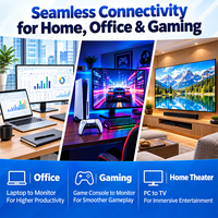 Câble HDMI 2.1 Optique Actif Mâle-Mâle 8K 60Hz avec Connecteurs Plaqués Or – Cordon HDMI pour TV, Moniteur, Projecteur, Console de Jeu