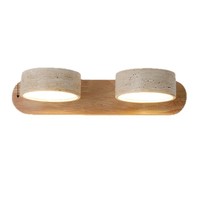 Lampu Plafon LED Kayu Desain Wabi Sabi Dapat Diredupkan Kontrol Sentuh Grosir Pabrik Kamar Tidur
