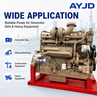 Groupe électrogène diesel turbocompressé KTA19 671KW pour les grandes machines minières, les navires et les engins de construction