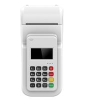 Terminal de paiement mobile M6 d'occasion avec lecteur NFC sans contact, Android, clavier PIN et imprimante intégrée