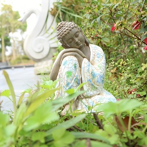 Zen Garden Bouddha Sculptures Nouvelles <span class=keywords><strong>D</strong></span>écorations Tathagata Chinoises Résine <span class=keywords><strong>Rocaille</strong></span> Micro Paysage Ornements pour la Création de Paysage - Product Image 4