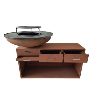 Nouvelle <span class=keywords><strong>Table</strong></span> de Jardin Moderne en Acier Multifonction avec Brasero et <span class=keywords><strong>Plancha</strong></span> Intégrés pour <span class=keywords><strong>la</strong></span> Vente en Gros - Product Image 4