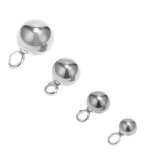 Stainless Steel Solid Bead Pendants Round Spacer Beads For Jewelry Making DIY Accessories Gold Silver Plated 3mm 6mm 8mm 10mm - Product Image 5