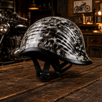Casque de moto 3/4 ouvert, coque ABS, toutes saisons, demi-casque pour scooter électrique, pour adultes