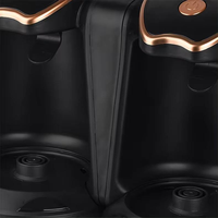 Cafetière électrique turque en acier inoxydable, Cezve Ibrik, bouilloire à café arabe portable avec protection contre la surchauffe