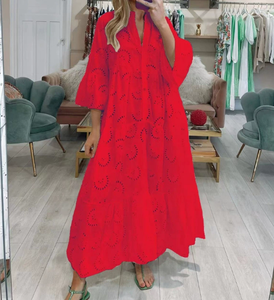 Ultimi Modelli di Abiti da <span class=keywords><strong>Donna</strong></span> Occidentali con Scollo a V per Feste, <span class=keywords><strong>Eleganti</strong></span> e Raffinati <span class=keywords><strong>Vestiti</strong></span> in Pizzo alla Moda - Product Image 4