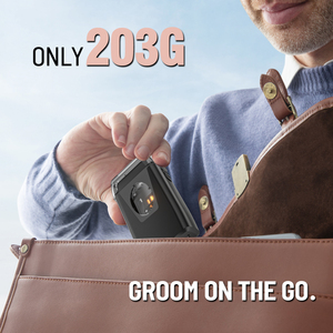 Elektrikli folyo tıraş sakal düzeltici taşınabilir şarj edilebilir folyo tıraş berber makinesi düzeltici jilet - Product Image 3