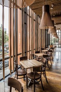 Thiết kế thời trang OEM ODM thương mại phục vụ giải trí gian hàng thanh quán cà phê khách sạn nhà hàng đồ nội thất bàn ăn ghế Bộ - Product Image 2