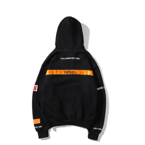 Lâche surdimensionné pull coton polaire goutte épaule à <span class=keywords><strong>capuche</strong></span> personnalisé <span class=keywords><strong>NASA</strong></span> lettre brodé Essentials à <span class=keywords><strong>capuche</strong></span> - Product Image 3
