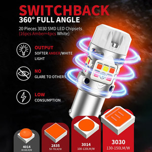 Luz LED de Señal de Giro para Automóvil SEKO 1157 Bay15d P21/5W, Chip 3030, Lámpara de Reversa Automotriz, DRL 2024 para Tacoma Polo - Product Image 4