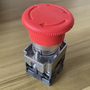 10A 1NC 2NC 1NO1NC Asansör 22mm IP65 Su Geçirmez Kilitlemeli Kırmızı İşaretli Mantar Acil Durdurma Butonu Elektrikli Makine Anahtarı - Product Image 1