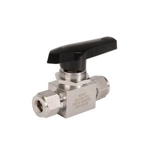 วาล์วบอลสแตนเลส ROKE SS316 2500PSI 1/16-3/4 NPT สำหรับใช้งานในอุตสาหกรรม - Product Image 1