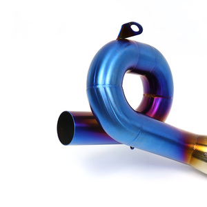 Vente en gros bon marché silencieux en acier inoxydable moto tuyaux d'échappement silencieux tuyau de raccordement pour FZ07 XSR700 <span class=keywords><strong>MT07</strong></span> échappement - Product Image 4