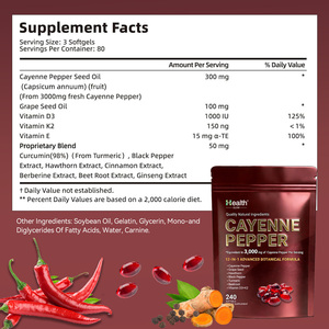 Complément alimentaire en gélules molles de capsaïcine naturelle OEM, complexe avancé pour le métabolisme avec extrait de piment pour un mode de vie actif - Product Image 3