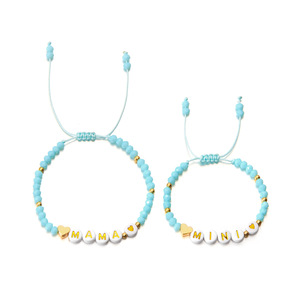 Set di 2 Braccialetti Coordinati Mamma e Figlia con Cuore in Cristallo Rosa Sfaccettato, Regalo per la Festa della Mamma - Product Image 6