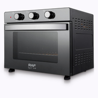 Four à Air Chaud Multifonction RAF Grande Capacité 45L, Four Électrique de Comptoir, Four à Pizza, Four à Cuisson avec Porte en Verre pour la Maison