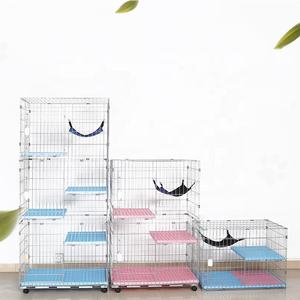 Villa di lusso a singolo strato grande gabbia per gatti con plastica solida e chiusura a bottone a scatto - Product Image 3