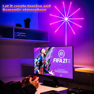 Giáng sinh ánh sáng <span class=keywords><strong>5V</strong></span> 5050 rgbic dải màu thay đổi âm nhạc đồng bộ chế độ màu xanh răng app điều khiển USB RGB thông minh <span class=keywords><strong>LED</strong></span> Firework đèn - Product Image 4