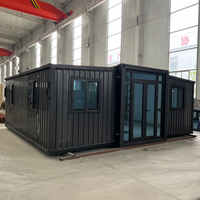 Casa Modular de Lujo con Baño y Cocina, Estructura de Acero, 20FT/30FT/40FT, Expandible por Dos Lados, para Uso en Villas, Hoteles y Camping