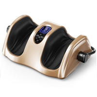 Masseur électrique pour pieds et mollets 2026, machine de massage Shiatsu à pétrissage profond avec thérapie du talon et des points d'acupuncture et contrôle de la minuterie pour la maison