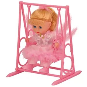 摆动乙烯基婴儿娃娃 3 岁的孩子，摆粉红色天使娃娃，女儿，最好的礼物