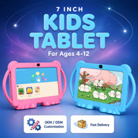 Tablette pour enfants Q8K Android 12 7 pouces |   Certifié CE FCC RoHS |   4 Go de RAM, 32 Go de ROM, écran protecteur pour les yeux |   Bloc-notes d'étude pour l'éducation professionnelle