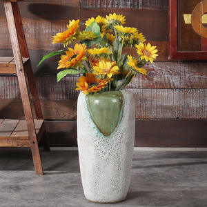 Vintage stile cinese per il soggiorno cortile decorazione Desktop ceramica ceramica ceramica <span class=keywords><strong>vaso</strong></span> di fiori per la decorazione della casa - Product Image 2