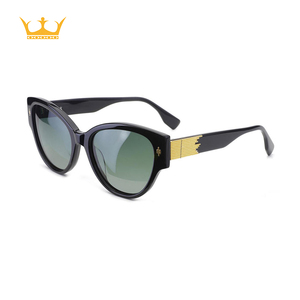 Nouvelles Lunettes de Soleil Polarisées 2025 Style Œil de Chat en Métal et Acétate de Haute Qualité, Unisexe, TAC, pour l'Extérieur, Tendance MA1454 avec Boîte - Product Image 1