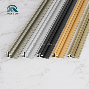 <span class=keywords><strong>Moulure</strong></span> murale décorative en aluminium Win Top Garniture de panneau mural en aluminium Bande de fermeture Décoration murale de fond Garniture de bord de joint - Product Image 3