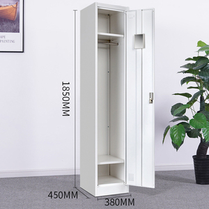 Armario Metálico Individual de 1 Puerta <span class=keywords><strong>para</strong></span> Oficina, Casillero Metálico de 1 Puerta con Barra <span class=keywords><strong>para</strong></span> <span class=keywords><strong>Ropa</strong></span> - Product Image 3