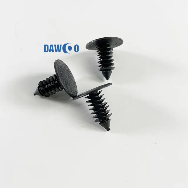 Заводская оптовая продажа 30 шт. 50 шт. 100 шт. в упаковке 6 мм черное отверстие GM Автомобильные пластиковые крепежи для деревьев клипсы для автомобилей