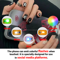 Étiquette NFC intelligente à LED lumineuse, étiquette RFID miniature, autocollant pour nail art, URL programmée, mini étiquette FPC colorée