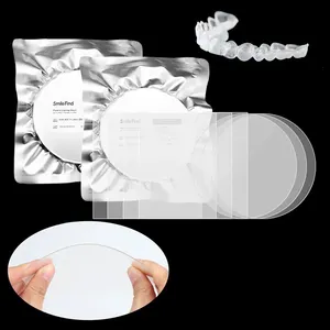 Ce Approved Invisible Orthodontic Round Square 1mm Materiales Vacuum Clear Tpu Petg Teeth Aligned Sheets For Dental Aligners