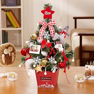 Christmas Trees With <b>Light</b> Christmas Ornament With <b>Lights</b> Decoration Mini Desktop Christmas Tree Decor Indoor Xmas Party Decor - Product Image 3
