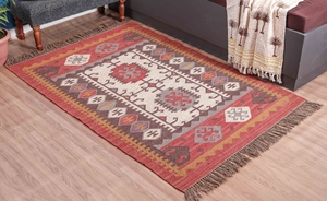 Alfombra de yute de lana Kilim Runner, escalera clásica colorida bohemia de Yute natural tejida a mano, alfombra Bohemia vintage alfombra de yute tejida a mano - Product Image 4