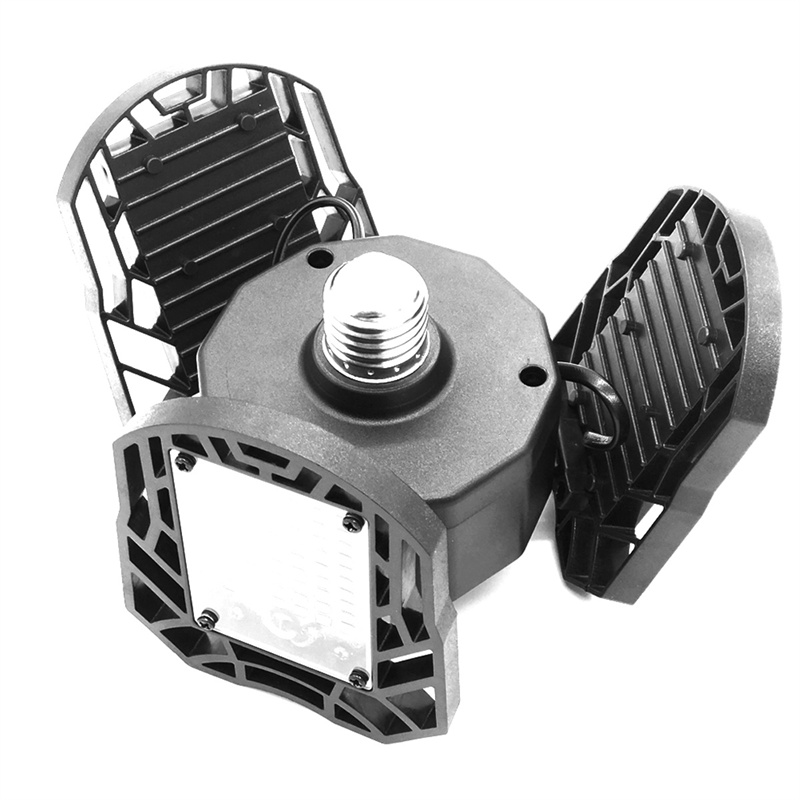 Guangzhou Manufacture Supply Triple Deformable Led Motion Sensor Garage Light 60w 80w Adjustable Lights