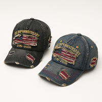 Gorra de Béisbol Unisex con Diseño Retro del 250 Aniversario de EE. UU., Ajustable, Bordada, con Temática Patriótica