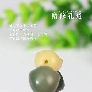 <b>Cat</b> Paw Bodhi Root Bracelet 12mm Multicolor Single Circle Unisex Jewelry Cultural Collectible - Product Image 3
