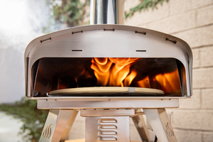 Forno per <span class=keywords><strong>Pizza</strong></span> con Base Rotante e Doppia Alimentazione, Mini Forno per <span class=keywords><strong>Pizza</strong></span> da Esterno per Cucina da Giardino - Product Image 4