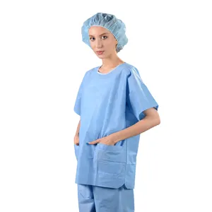 Trajes médicos uniformes de clínica uniformes de enfermería desechables uniformes Enfermera Hospital Scrub Traje proveedores médicos