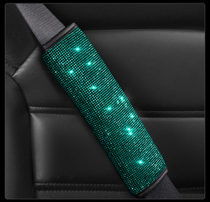 Accesorios de Coche Serie Diamante Brillante Funda para <span class=keywords><strong>Volante</strong></span> Pañuelos Viseras para Mujer y Niña - Product Image 5