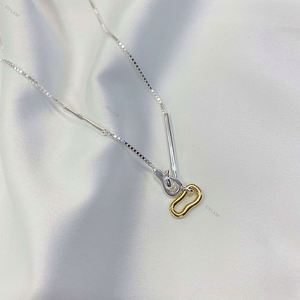 Dylam Multi Wear Method 18k Gold Plated Pendant Necklaces Sterling <b>Silver</b> 925 Hook Clasp Thin <b>Box</b> <b>Chain</b> Necklace for Unisex - Product Image 3