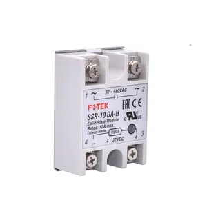 FOTEK tek fazlı solid state röle SSR-10DA-H yüksek gerilim dayanıklı DC kontrol AC 10DA iyi fiyat