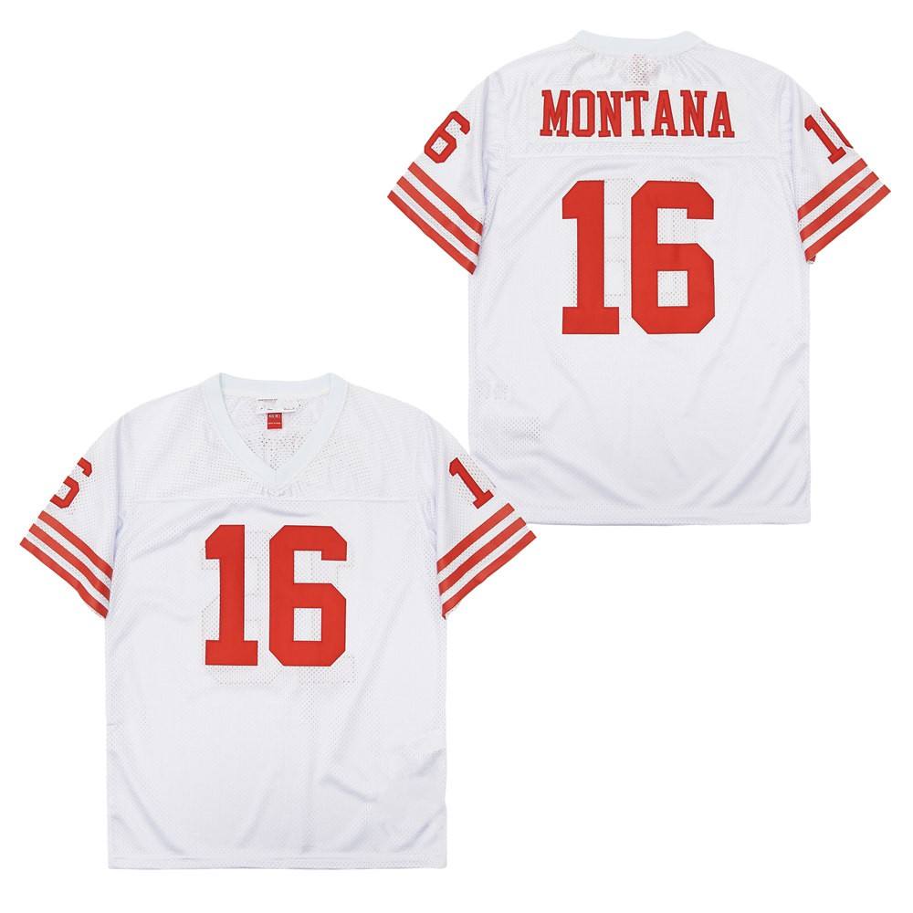 16 Joe Montana Jersey White