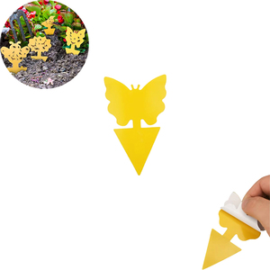 แผ่นดักแมลงวันผลไม้แบบเรียบง่าย ดักจับแมลงตกแต่งบ้าน ดักแมลงวันผลไม้ กำจัดแมลงศัตรูพืช ดักแมลงวันผลไม้สีเหลือง แผ่นกาวดักแมลง - Product Image 1